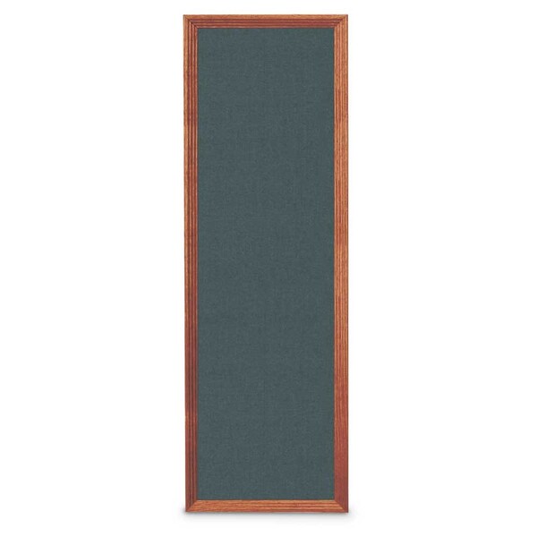 Slim Style Indoor Enclosed Corkboard, 24", UVRDS23SBH-SATIN-CLOUD